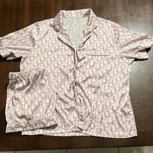 Cute pink pajama set